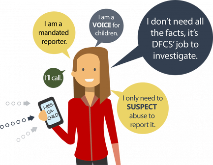 reporting mandated child abuse procedure describe indicators disclosure handling suspected basic process follow related report